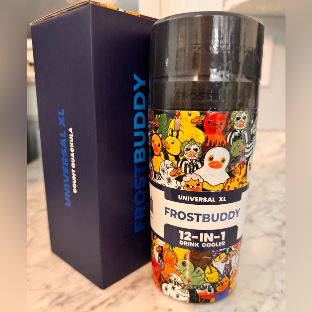 Frost Buddy Universal XL 12-in-1 Drink Cooler SOLD OUT Count Quackula Duck Cup